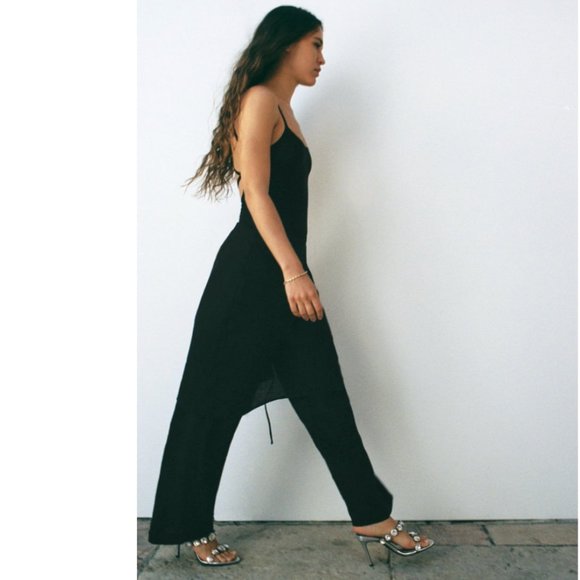 ZARA GEM HEELED VINYL MULES WITH DECORATION HEELS - Picture 13 of 17